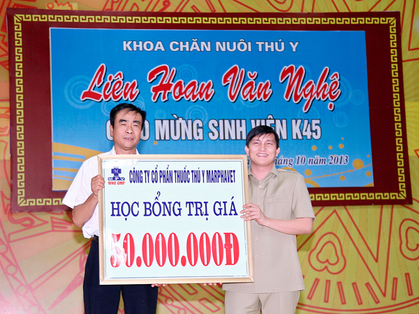 Marphavet trao học bổng cho sinh viên Khoa Chăn nuôi thú y – ĐH Nông lâm Thái Nguyên - Tập đoàn Đức Hạnh Marphavet BMG - XEVIP.ICU