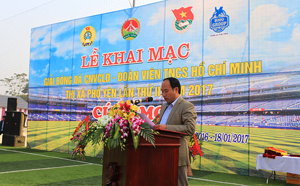 Khai mạc Giải bóng đá Thị xã Phổ Yên Cúp BMG - Tập đoàn Đức Hạnh Marphavet BMG - XEVIP.ICU