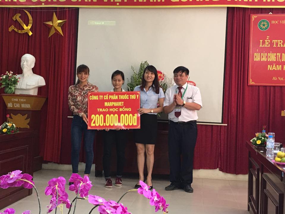 Marphavet tài trợ 200 triệu học bổng cho Học viện Nông nghiệp Việt Nam - Tập đoàn Đức Hạnh Marphavet BMG - XEVIP.ICU
