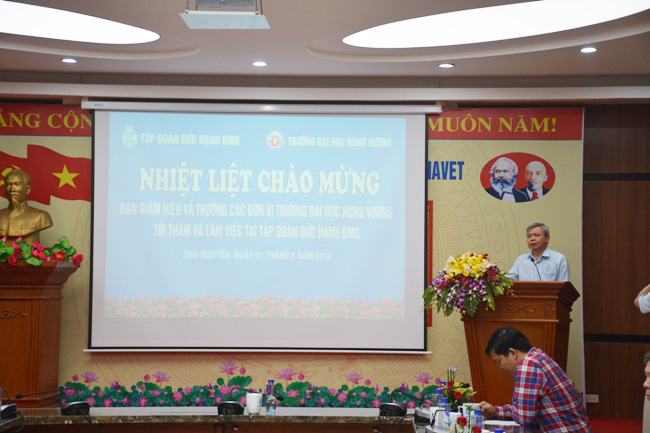 Lễ ký kết hợp tác giữa Tập đoàn Đức Hạnh BMG với Trường ĐH Hùng Vương - Tập đoàn Đức Hạnh Marphavet BMG - XEVIP.ICU
