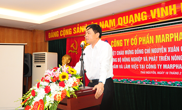 Đồng chí Nguyễn Xuân Cường - Bộ trưởng Bộ NN&PTNT thăm và làm việc tại Tập đoàn - Tập đoàn Đức Hạnh Marphavet BMG - XEVIP.ICU