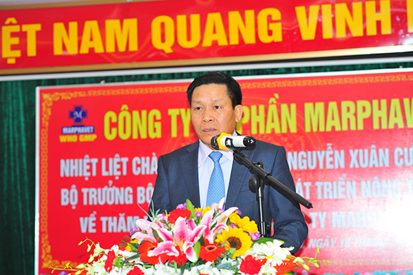 Đồng chí Nguyễn Xuân Cường - Bộ trưởng Bộ NN&PTNT thăm và làm việc tại Tập đoàn - Tập đoàn Đức Hạnh Marphavet BMG - XEVIP.ICU