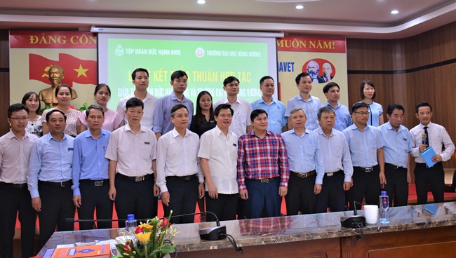 Lễ ký kết hợp tác giữa Tập đoàn Đức Hạnh BMG với Trường ĐH Hùng Vương - Tập đoàn Đức Hạnh Marphavet BMG - XEVIP.ICU