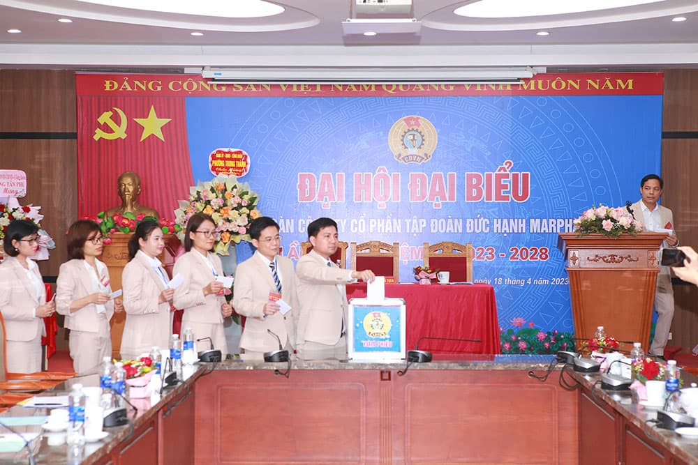 Đại hội Đại biểu Công đoàn Lần thứ III, nhiệm kỳ 2023-2026 - Tập đoàn Đức Hạnh Marphavet BMG - XEVIP.ICU