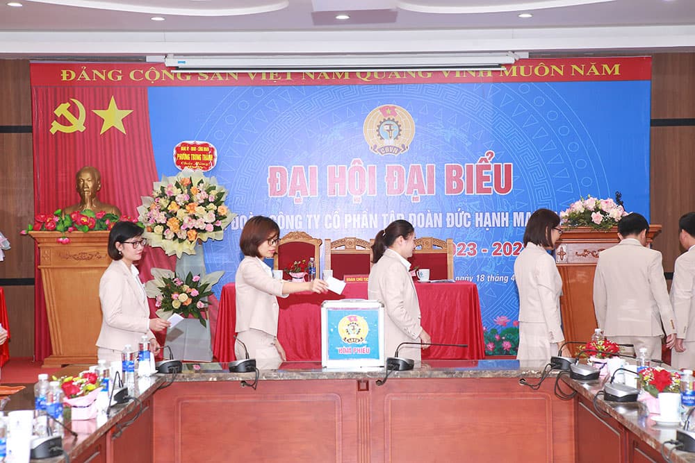 Đại hội Đại biểu Công đoàn Lần thứ III, nhiệm kỳ 2023-2026 - Tập đoàn Đức Hạnh Marphavet BMG - XEVIP.ICU