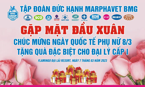 Chương trình tri ân, tặng quà đại lý cấp 1, chúc mừng Quốc tế phụ nữ 8/3 - Tập đoàn Đức Hạnh Marphavet BMG - XEVIP.ICU