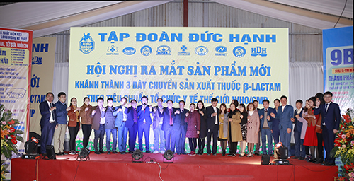 Hội nghị ra mắt sản phẩm mới Tập Đoàn Đức Hạnh Marphavet, khánh thành 3 dây chuyền sản xuất thuốc Beta-Lactam theo tiêu chuẩn tổ chức y tế thế giới WHO/GMP - Tập đoàn Đức Hạnh Marphavet BMG - XEVIP.ICU
