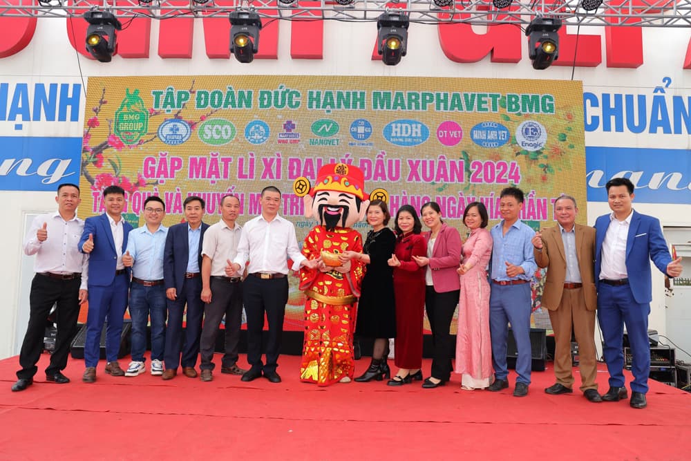 TẬP ĐOÀN TỔ CHỨC GẶP MẶT HƠN 650 ĐẠI LÝ NHÂN NGÀY VÍA THẦN TÀI MÙNG 10 THÁNG GIÊNG NĂM GIÁP THÌN - Tập đoàn Đức Hạnh Marphavet BMG - XEVIP.ICU