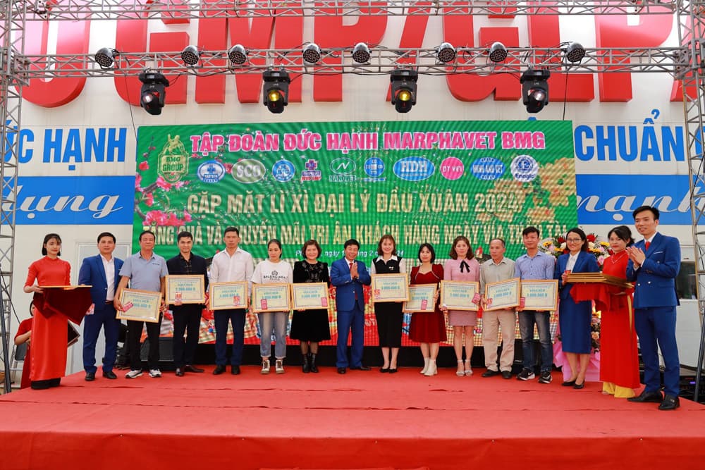 TẬP ĐOÀN TỔ CHỨC GẶP MẶT HƠN 650 ĐẠI LÝ NHÂN NGÀY VÍA THẦN TÀI MÙNG 10 THÁNG GIÊNG NĂM GIÁP THÌN - Tập đoàn Đức Hạnh Marphavet BMG - XEVIP.ICU