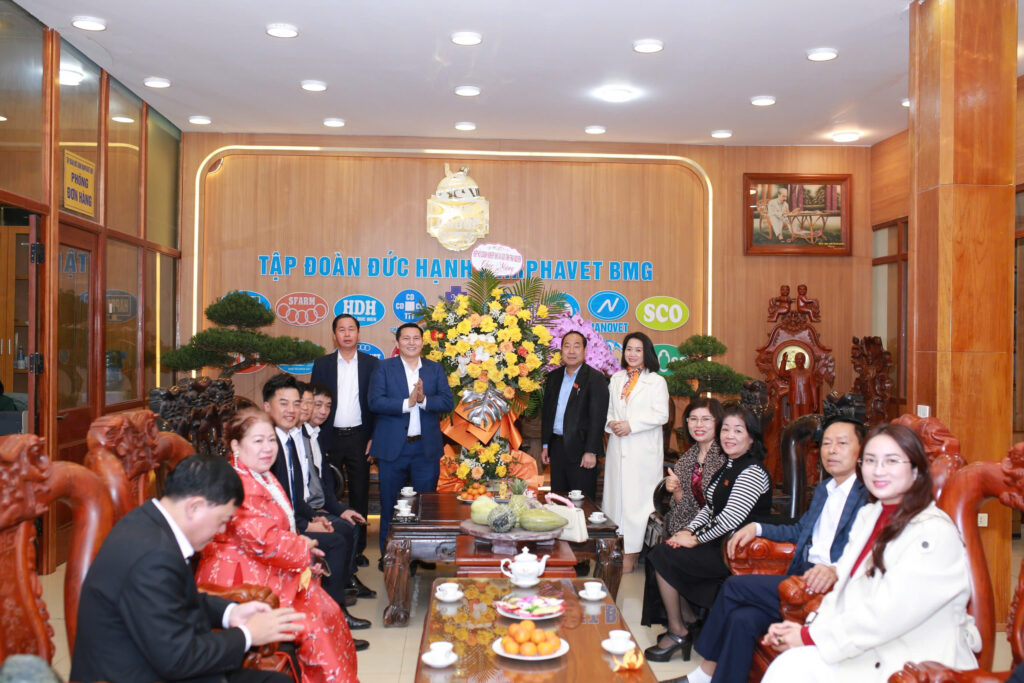 Hiệp hội Doanh nghiệp Vừa và Nhỏ Thành phố Thái Nguyên đến chúc Tết Tập đoàn Đức Hạnh Marphavet BMG – Xuân Ất Tỵ 2026 - Tập đoàn Đức Hạnh Marphavet BMG - XEVIP.ICU