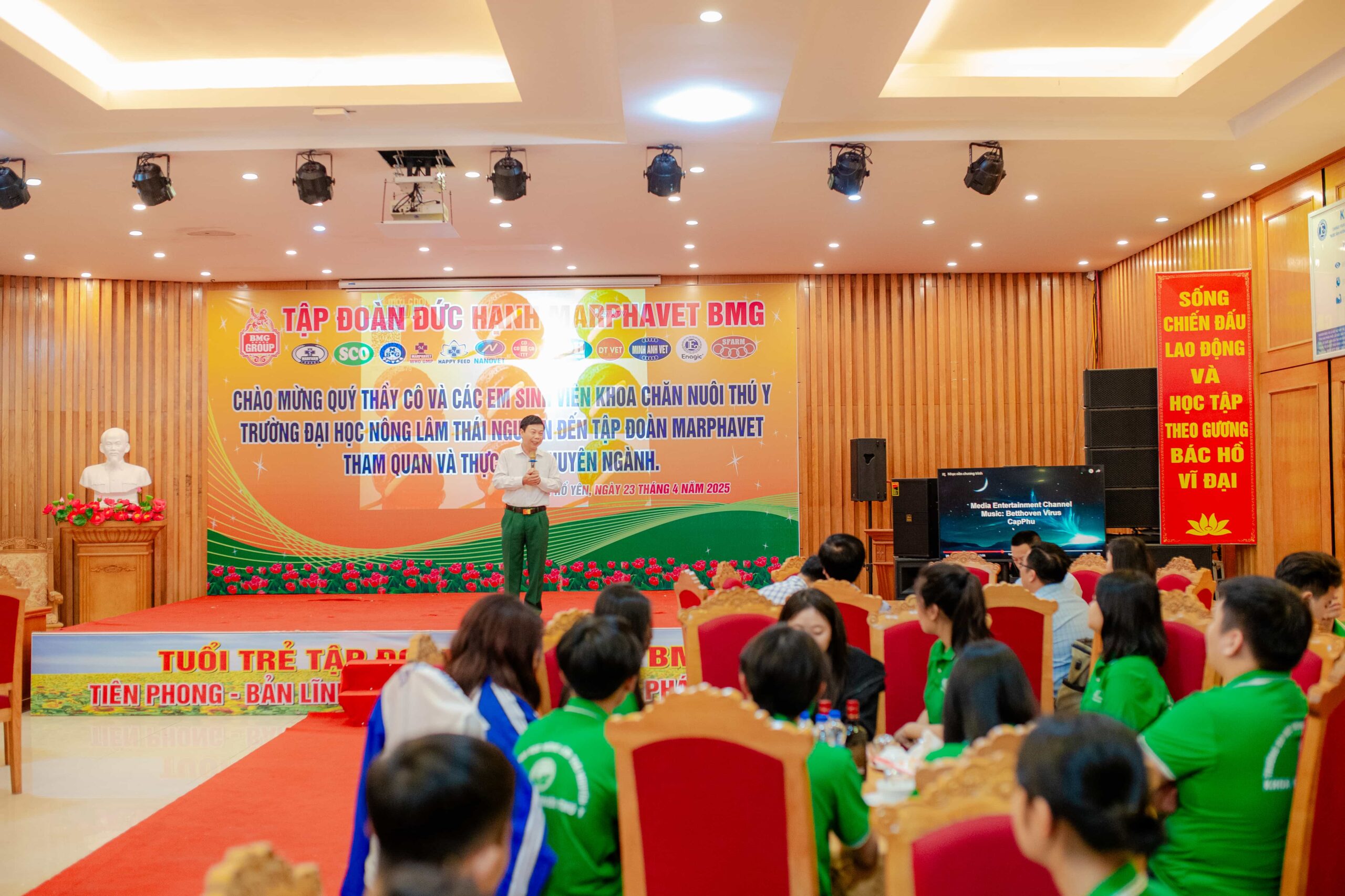 KẾT NỐI DOANH NGHIỆP - TRƯỜNG HỌC: HƠN 160 SINH VIÊN NĂM NHẤT NGÀNH CHĂN NUÔI THÚ Y ĐH NÔNG LÂM THÁI NGUYÊN THAM QUAN TẬP ĐOÀN ĐỨC HẠNH MARPHAVET - BMG - Tập đoàn Đức Hạnh Marphavet BMG - XEVIP.ICU