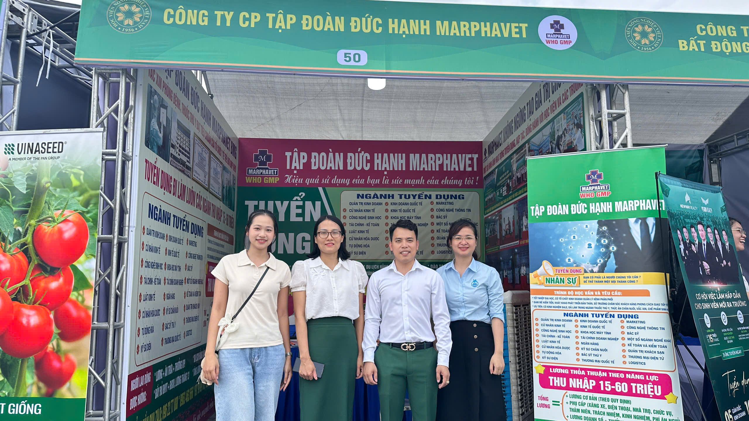 MARPHAVET BMG - NHÀ TÀI TRỢ KIM CƯƠNG TẠI NGÀY HỘI VIỆC LÀM HỌC VIỆN NÔNG NGHIỆP VIỆT NAM 2026 - Tập đoàn Đức Hạnh Marphavet BMG - XEVIP.ICU