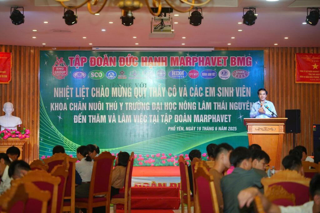 NGÀY HỘI TUYỂN ĐỒNG NGHIỆP – CHÀO ĐÓN TÂN KỸ SƯ & BÁC SĨ THÚ Y TỪ TRƯỜNG ĐẠI HỌC NÔNG LÂM THÁI NGUYÊN - Tập đoàn Đức Hạnh Marphavet BMG - XEVIP.ICU