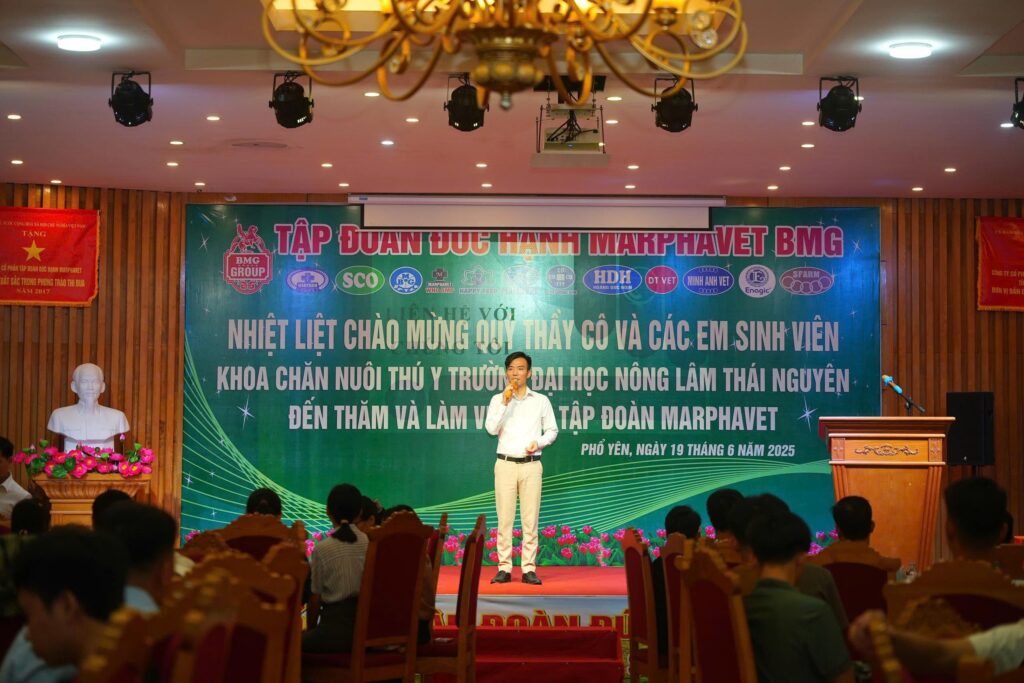 NGÀY HỘI TUYỂN ĐỒNG NGHIỆP – CHÀO ĐÓN TÂN KỸ SƯ & BÁC SĨ THÚ Y TỪ TRƯỜNG ĐẠI HỌC NÔNG LÂM THÁI NGUYÊN - Tập đoàn Đức Hạnh Marphavet BMG - XEVIP.ICU